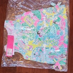 NWT Lilly Pulitzer Baby Lilly Shift Dress 6/12 Months in Multi Pop Up